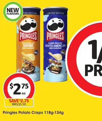 Coles Pringles Potato Crisps 118g-134g offer