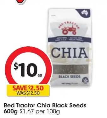 Coles Red Tractor Chia Black Seeds 600g offer