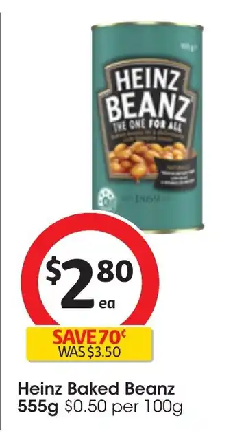 Coles Heinz Baked Beanz 555g offer