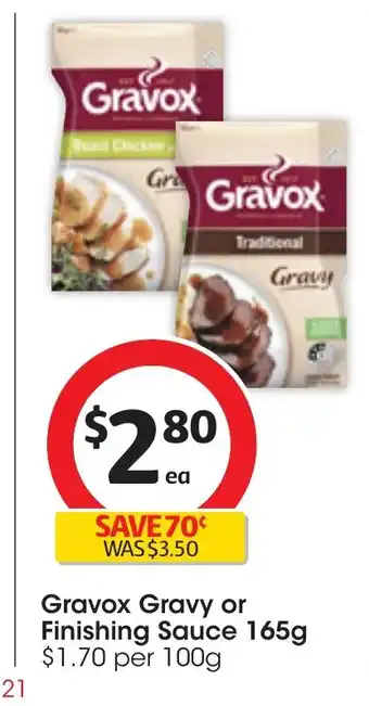 Coles Gravox Gravy or Finishing Sauce 165g offer