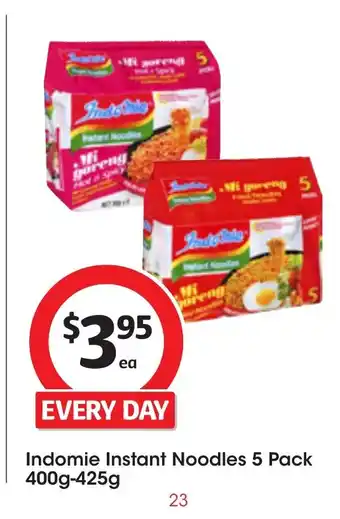 Coles Indomie Instant Noodles 5 Pack 400g-425g offer
