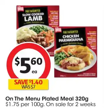 Coles On The Menu Plated Meal 320g offer
