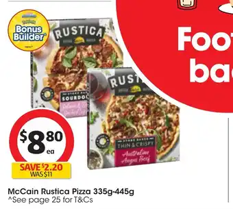 Coles McCain Rustica Pizza 335g-445g offer