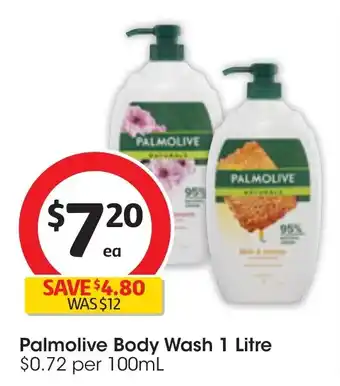 Coles Palmolive Body Wash 1 Litre offer