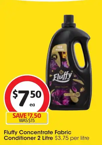 Coles Fluffy Concentrate Fabric Conditioner 2 Litre offer