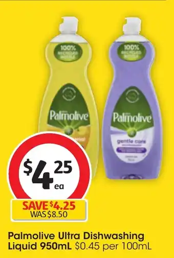 Coles Palmolive Ultra Dishwashing Liquid 950mL offer