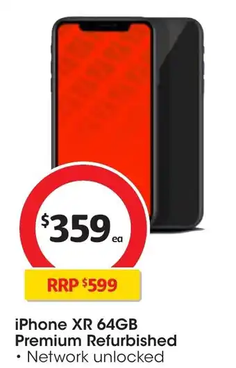 Coles iPhone XR 64GB Premium Refurbished offer
