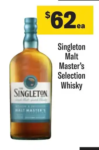 Coles Singleton Malt Master's Selection Whisky offer