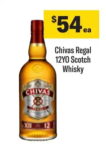 Coles Chivas Regal 12YO Scotch Whisky offer