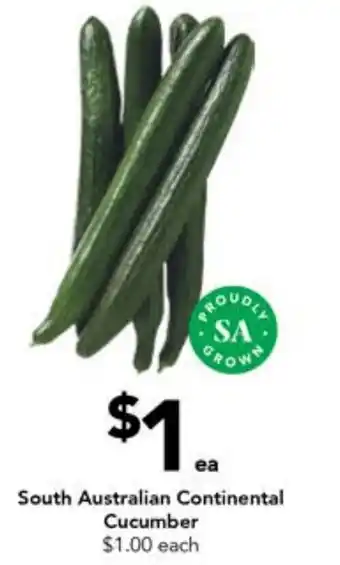 Drakes South Australian Continental Cucumber offer