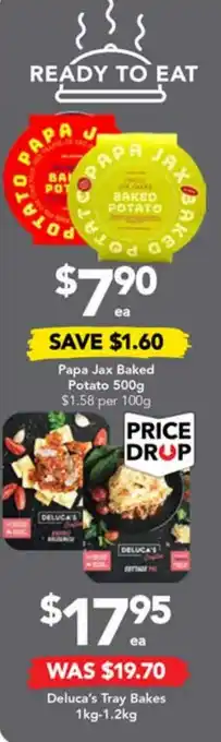 Drakes Deluca's Tray Bakes 1kg-1.2kg offer