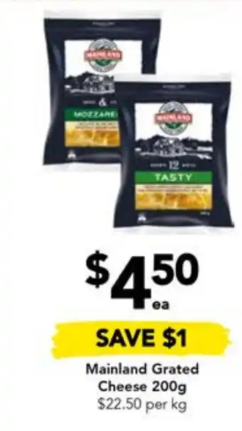 Drakes Mainland Grated Cheese 200g offer