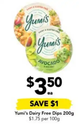 Drakes Yumi's Dairy Free Dips 200g offer