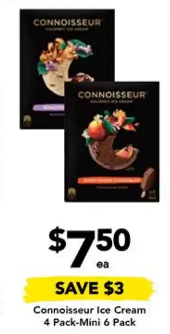 Drakes Connoisseur Ice Cream 4 Pack-Mini 6 Pack offer