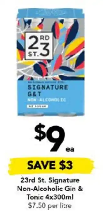 Drakes 23rd St. Signature Non-Alcoholic Gin & Tonic 4x300mL offer