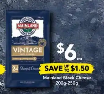 Drakes Mainland Block Cheese 200g-250g offer