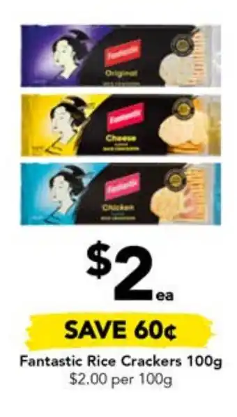 Drakes Fantastic Rice Crackers 100g offer