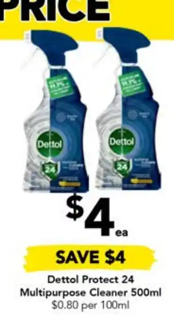 Drakes Dettol Protect 24 Multipurpose Cleaner 500mL offer