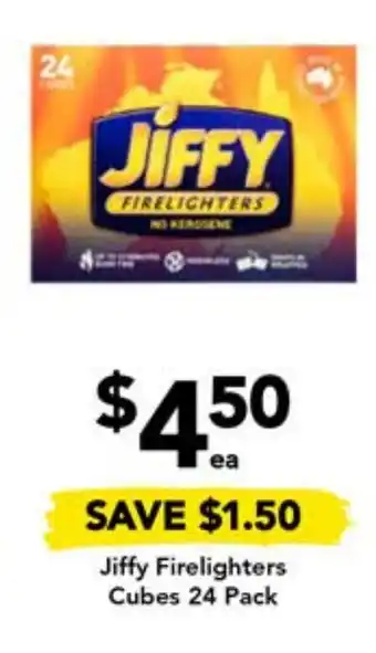 Drakes Jiffy Firelighters Cubes 24 Pack offer