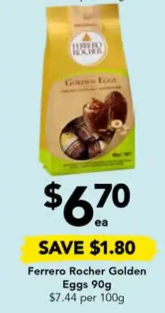Drakes Ferrero Rocher Golden Eggs 90g offer