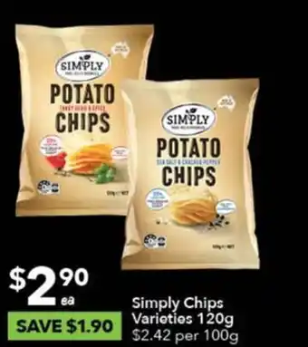 Ritchies Simply Chips Varieties 120g offer