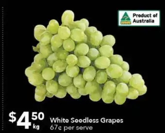 Ritchies White Seedless Grapes offer