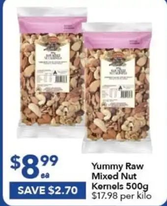 Ritchies Yummy Raw Mixed Nut Kernels 500g offer