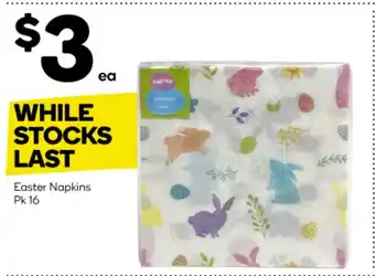 Woolworths Easter Napkins Pk 16 offer