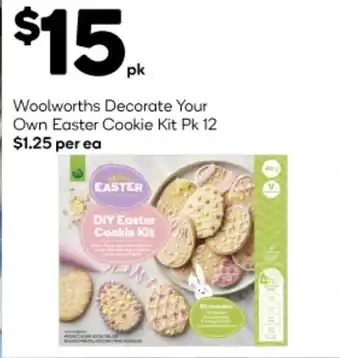 Woolworths Woolworths Decorate Your Own Easter Cookie Kit Pk 12 offer