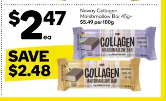 Woolworths Noway Collagen Marshmallow Bar 45g offer