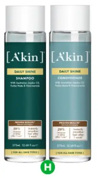 Akin Shampoo or Conditioner 375mL