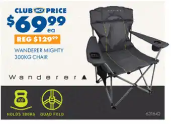 BCF WANDERER MIGHTY 300KG CHAIR offer