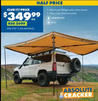 BCF XTM 270° 2.5M AWNING offer