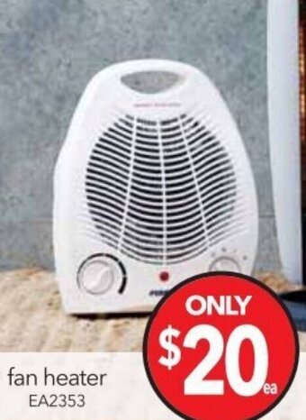 Cheap as Chips Fan Heater EA2353 offer