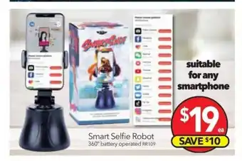 Cheap as Chips Smart Selfie Robot offer