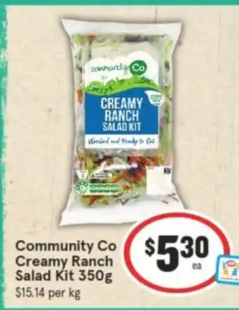 IGA Community Co Creamy Ranch Salad Kit 350g offer