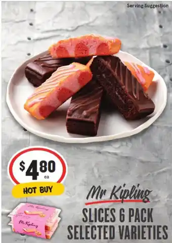 IGA Mr Kipling SLICES 6 PACK offer