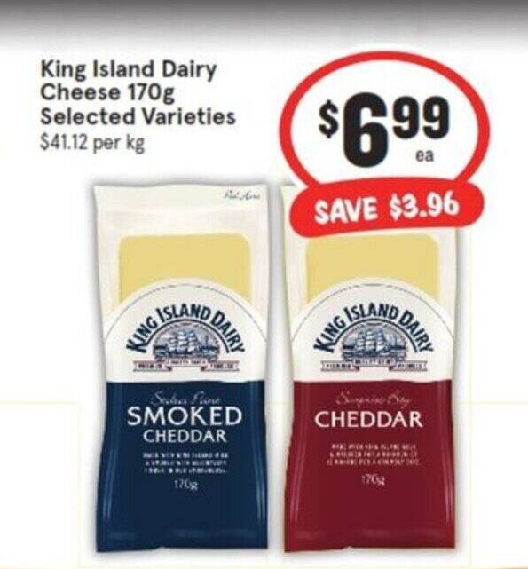 King Island Dairy Cheese 170g offer at IGA