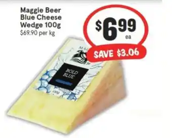 IGA Maggie Beer Blue Cheese Wedge 100g offer