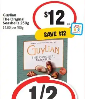 IGA Guylian The Original Seashells 250g offer