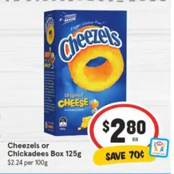 IGA | Cheezels or Chickadees Box 125g offer