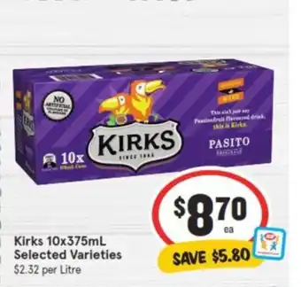 IGA Kirks 10x375mL offer