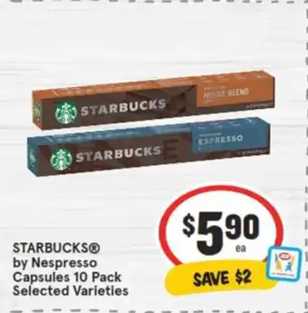 IGA STARBUCKS by Nespresso Capsules 10 Pack offer