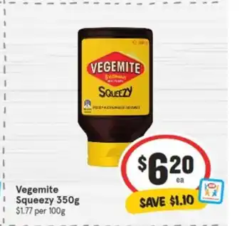 IGA Vegemite Squeezy 350g offer