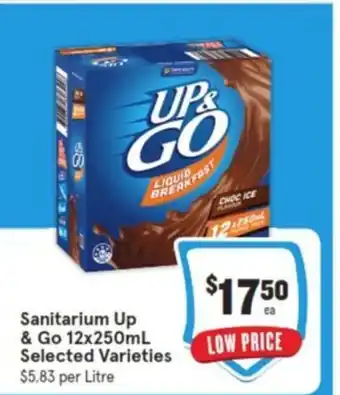 IGA Sanitarium Up & Go 12x250mL offer