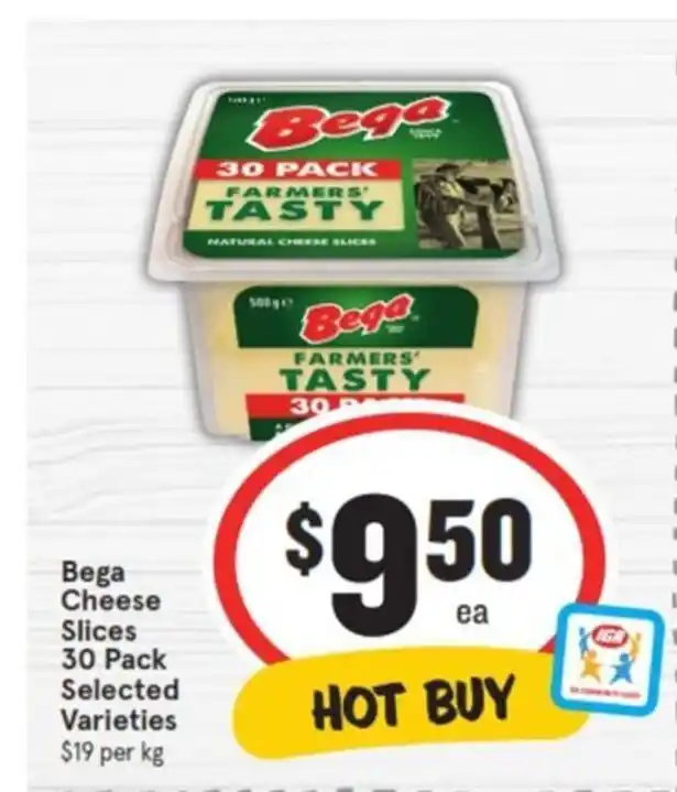 Bega Cheese Slices 30 Pack offer at IGA