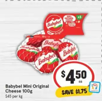 IGA Babybel Mini Original Cheese 100g offer