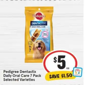 IGA Pedigree Dentastix Daily Oral Care 7 Pack offer