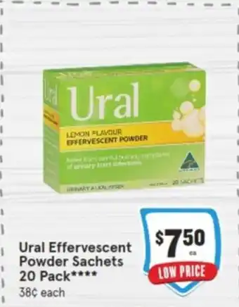 IGA Ural Effervescent Powder Sachets 20 Pack offer