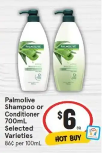 IGA Palmolive Shampoo or Conditioner 700mL offer